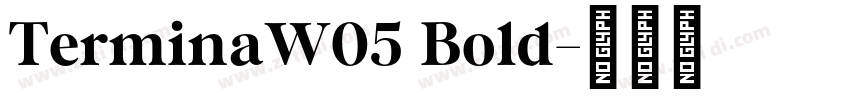 TerminaW05 Bold字体转换